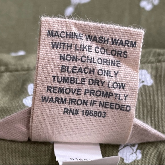 DULUTH TRADING CO Green and White Vegetable Garden Button Up Top 2XL Sleeveless - Picture 11 of 12